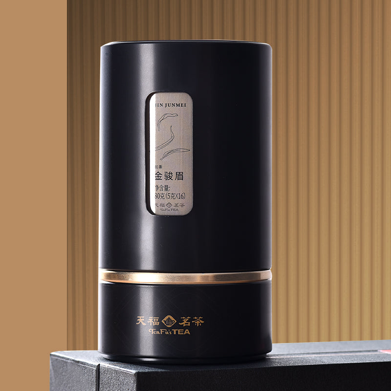 Tenfu Fulong Golden Junmei Black Tea  Gongfu Tea Gift Box 80g (16 brews)