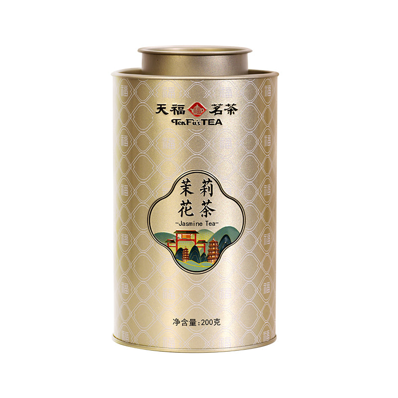天福茗茶百福茉莉花茶浓香型广西横县茉香绿茶茶叶200g