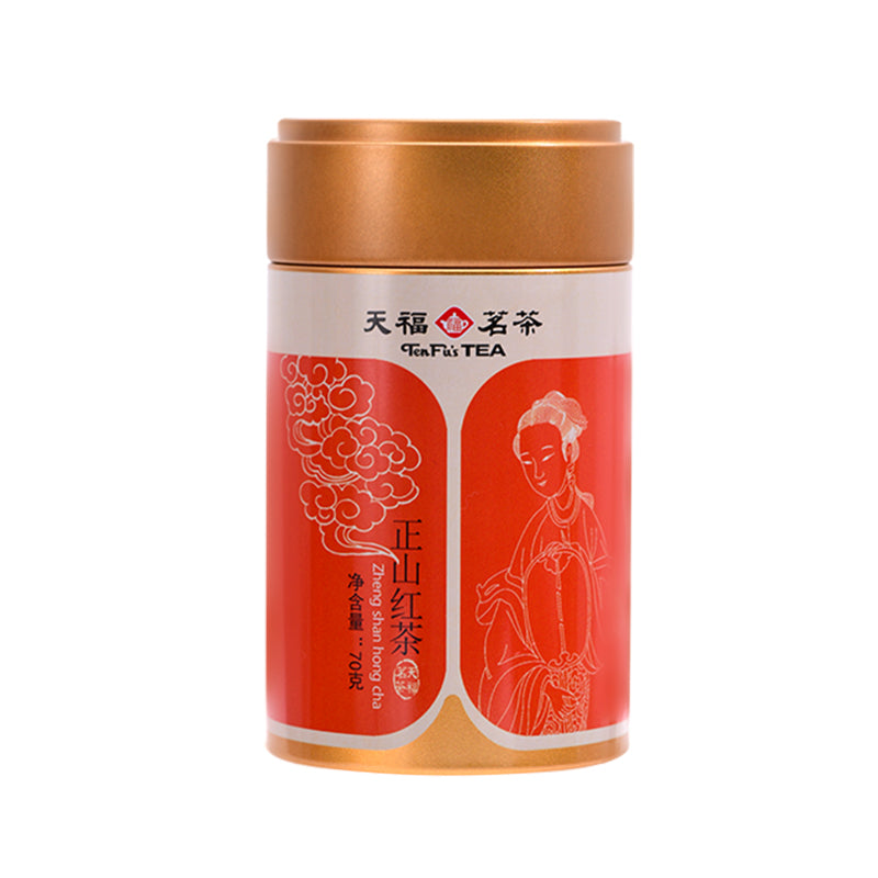 天福茗茶 武夷山小叶种红茶 工夫红茶 罐装70克 特产茶
