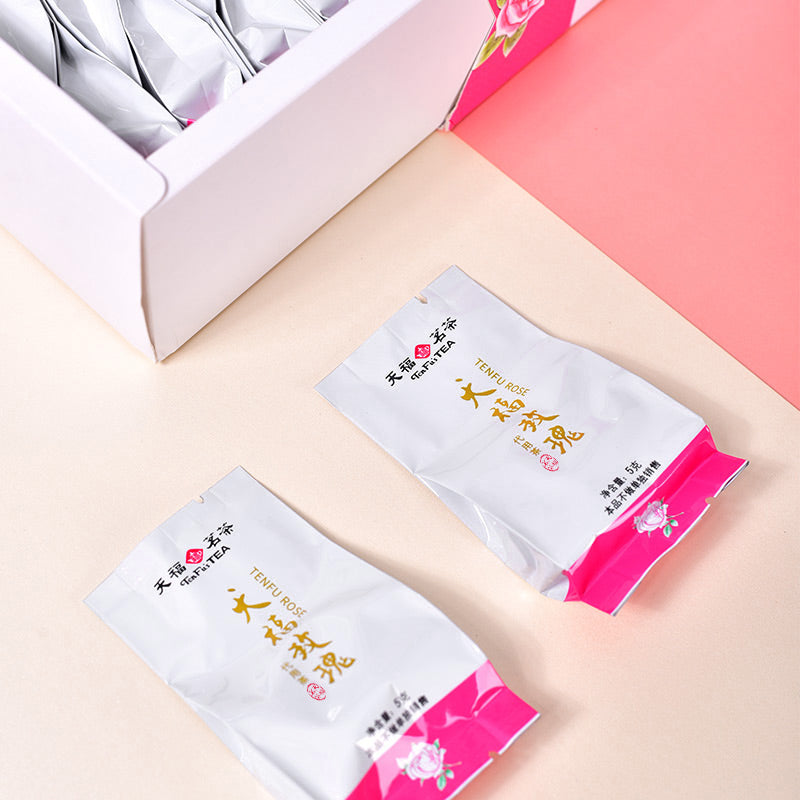 天福茗茶玫瑰花茶 广西贵港玫瑰花草茶 盒装120g