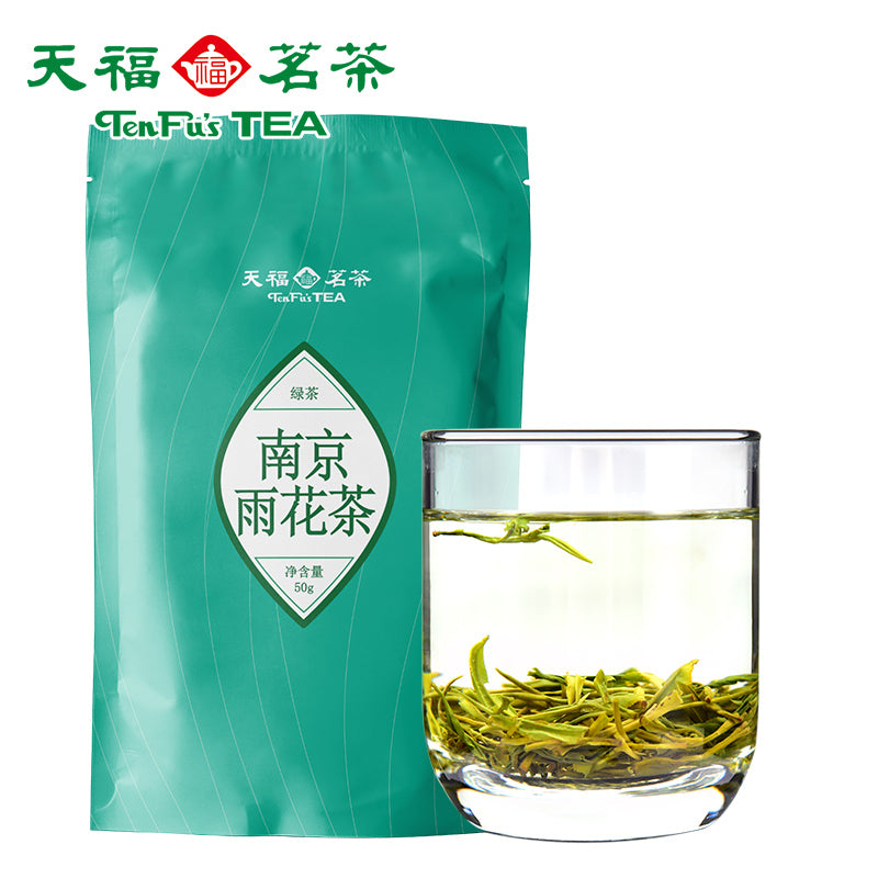 天福茗茶南京雨花茶绿茶江南特产名茶春茶100克罐装