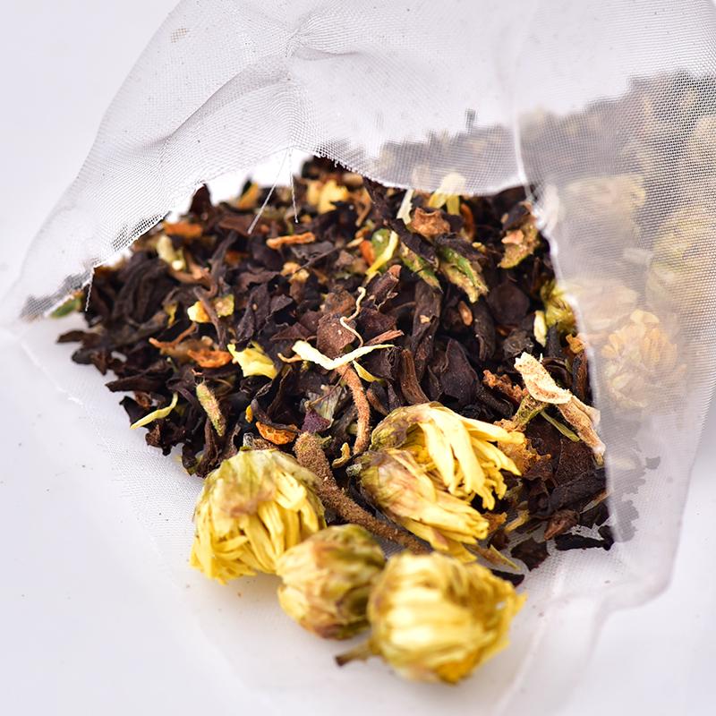 天福茗茶 菊花普洱袋泡茶普洱茶杭白菊组合调味茶饮36g